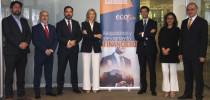 De izquierda a derecha: Rafael Sierra, director de SegurosNews.com; Miguel Ángel Segura, consejero y director general de Mapfre Inversión SV; Eustaquio Arrimadas, director comercial y de Marketing de Santalucía AM; Helena Calaforra, directora de Caser Asesores Financieros; Ricardo González, director comercial de Mutuactivos; Salvador Molina, director del Foro ECOFIN y Allison Castillo, Departamento comercial de ECOFIN.